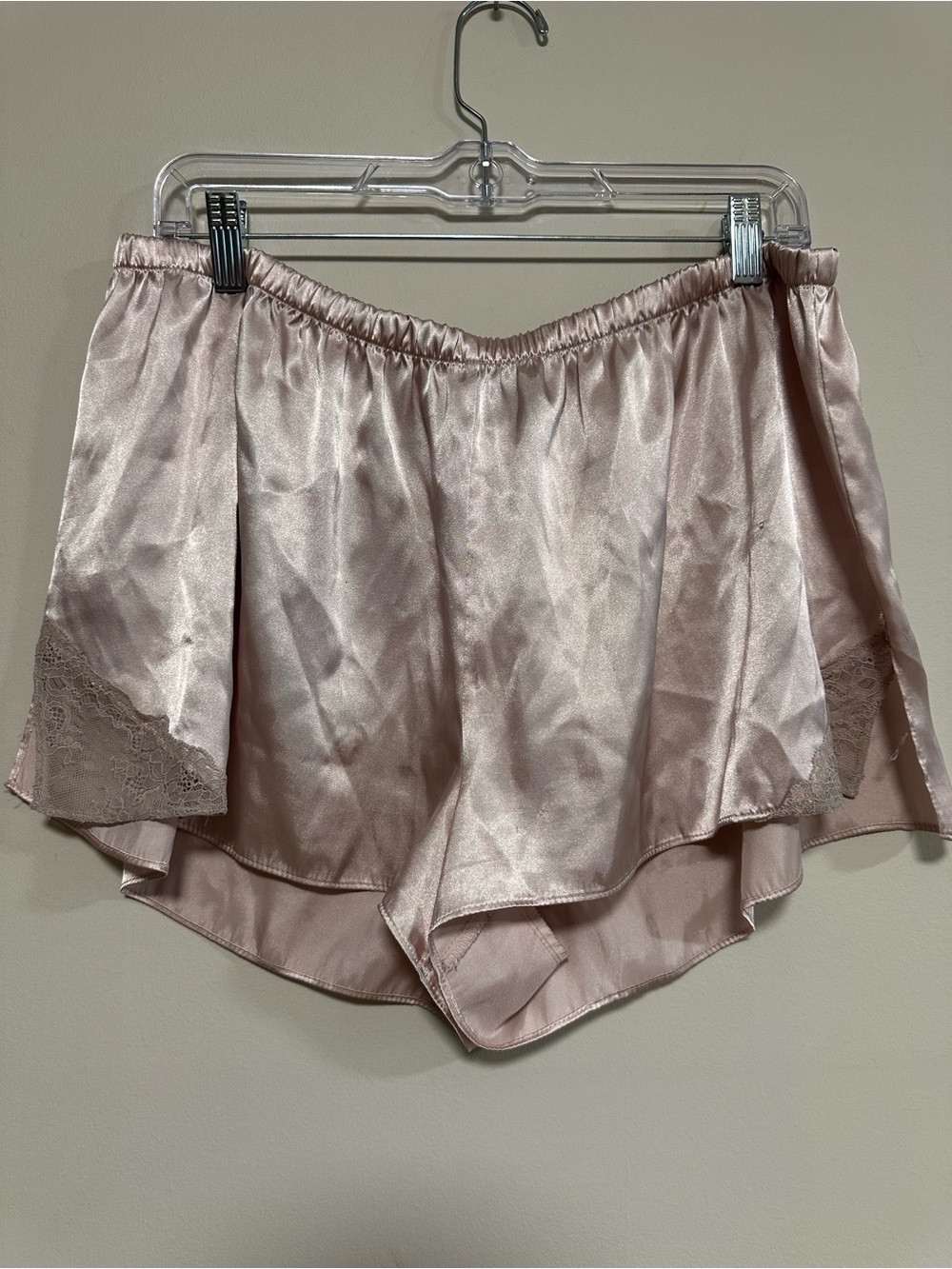 Apt. 9 Blush Pink Satin Lace-Trim Sleep Shorts